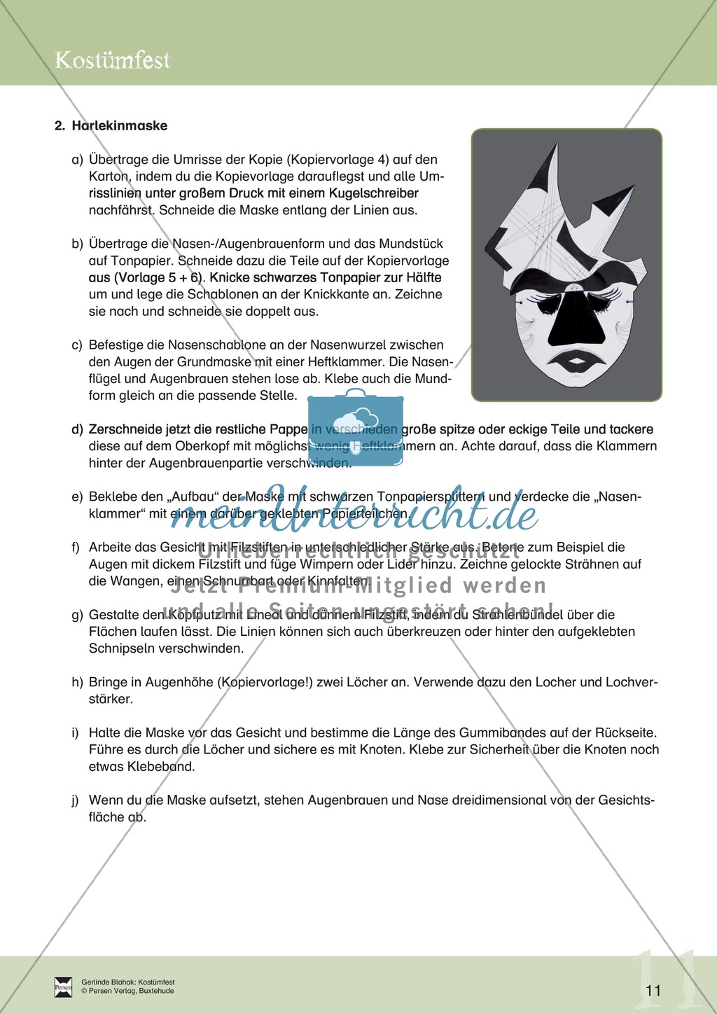 Kostümfest: Masken aus Papier Preview 4