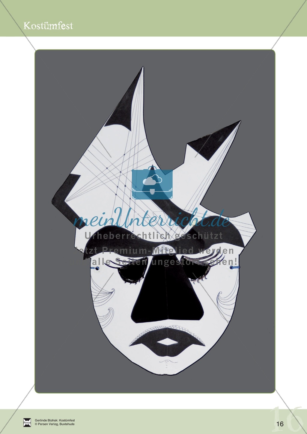 Kostümfest: Masken aus Papier Preview 9