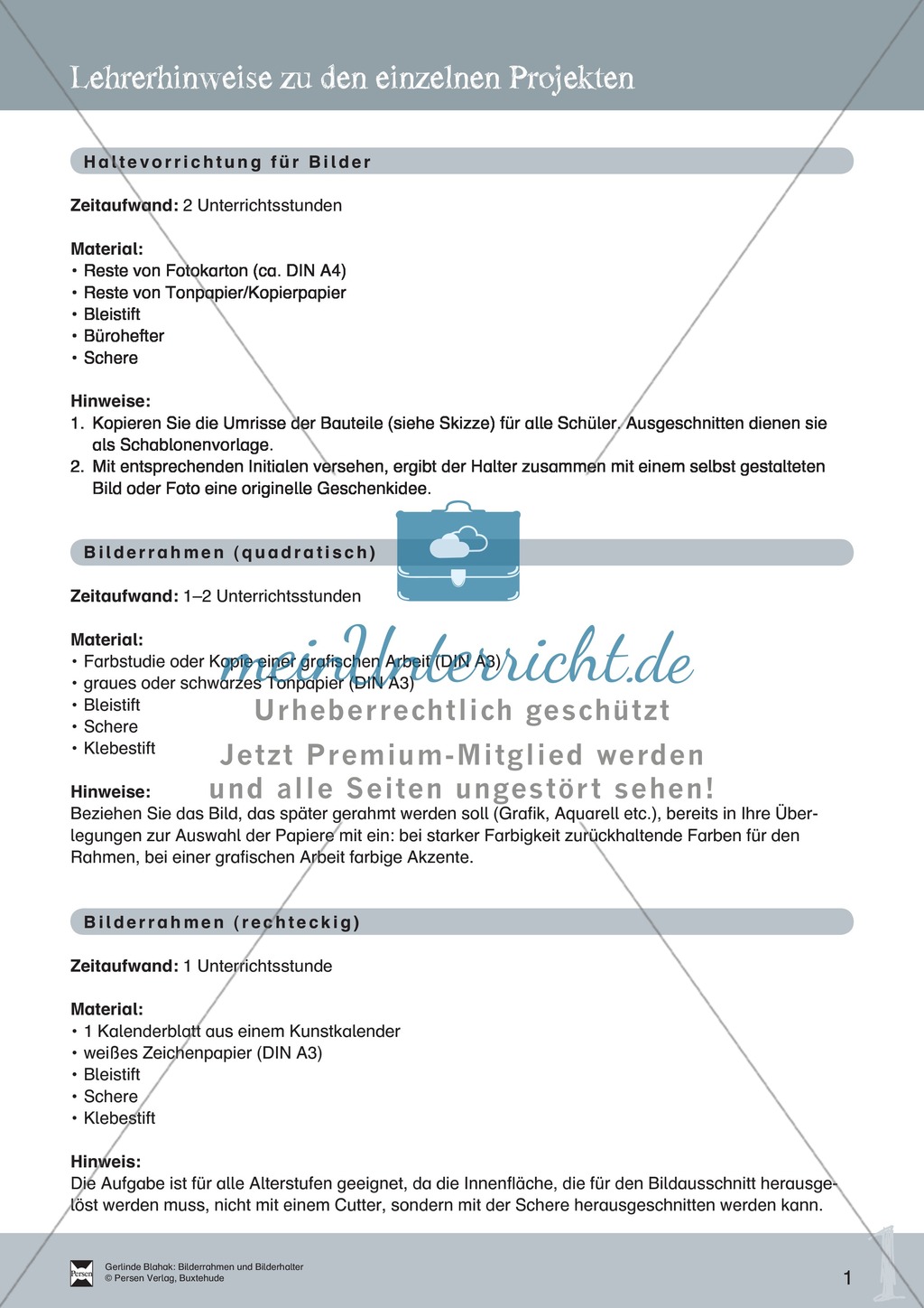 Bilderrahmen: Ein quadratischer Rahmen Preview 1