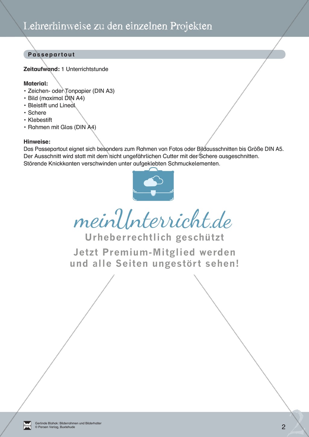 Bilderrahmen: Ein Passepartout gestalten Preview 1