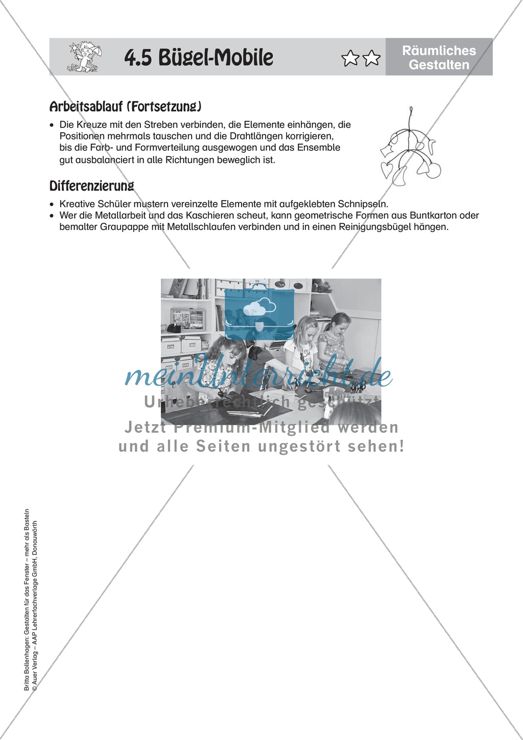 Gestalten mit Papier: Bügel-Mobile Preview 5