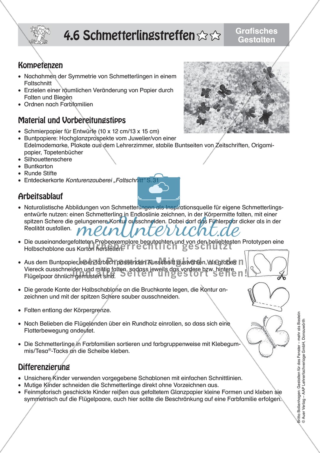 Gestalten mit Papier: Schmetterlingstreffen Preview 4