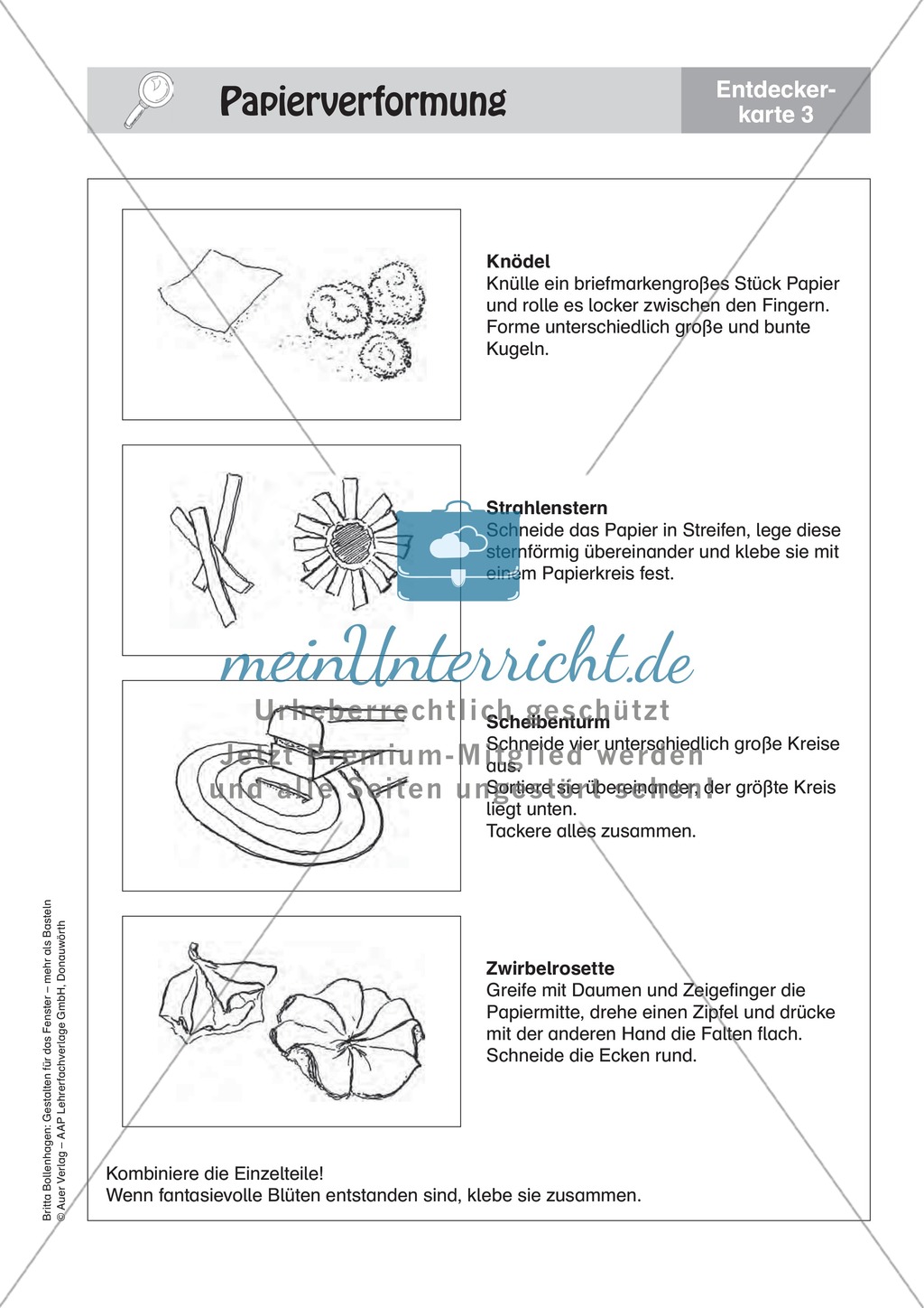 Gestalten mit Papier: Frühblüher im Zwergenland Preview 3
