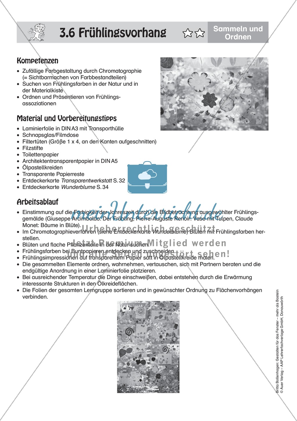 Gestalten mit Papier: Frühlingsvorhang Preview 5