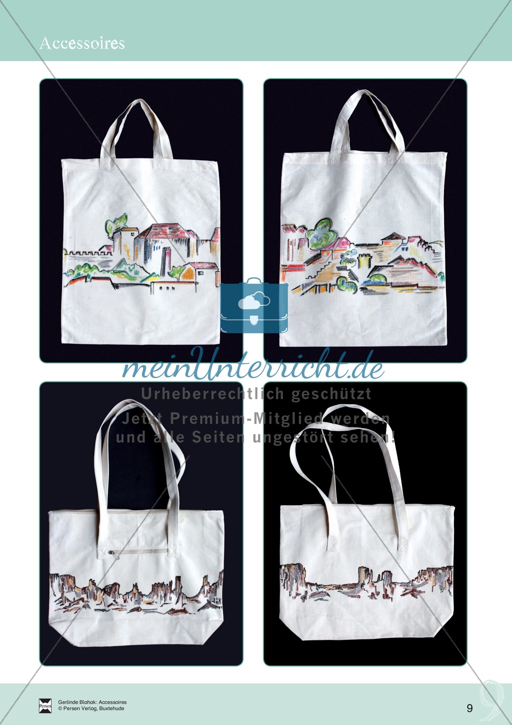 Accessoires: Panoramataschen gestalten + Lehrerhinweise Preview 3