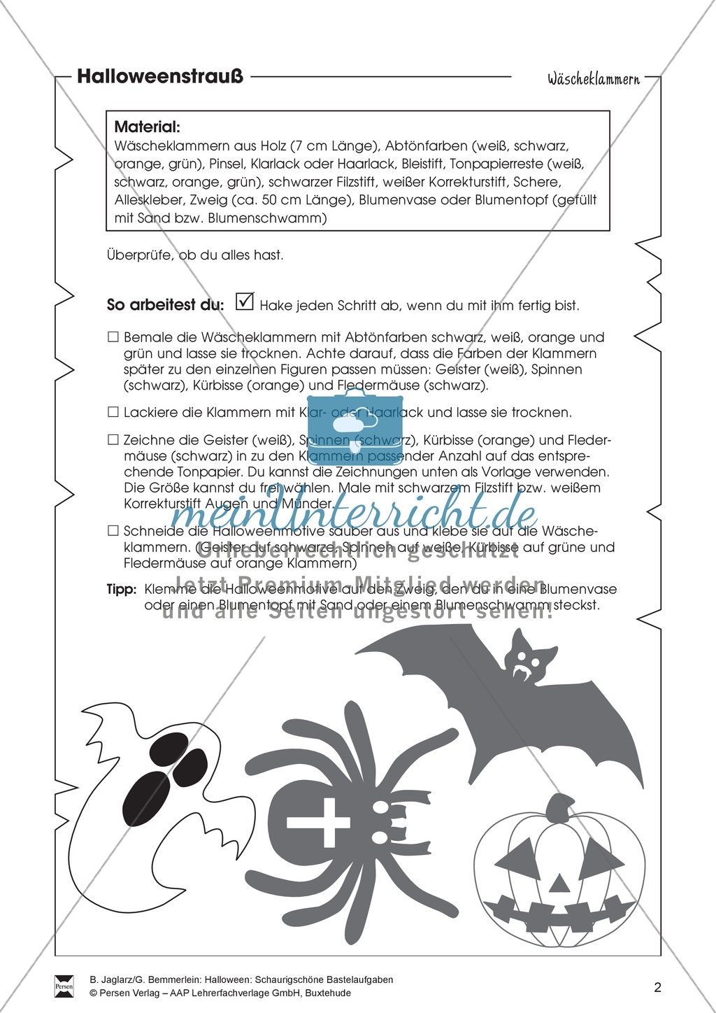 Ein Halloweenstrauß gestalten Preview 1