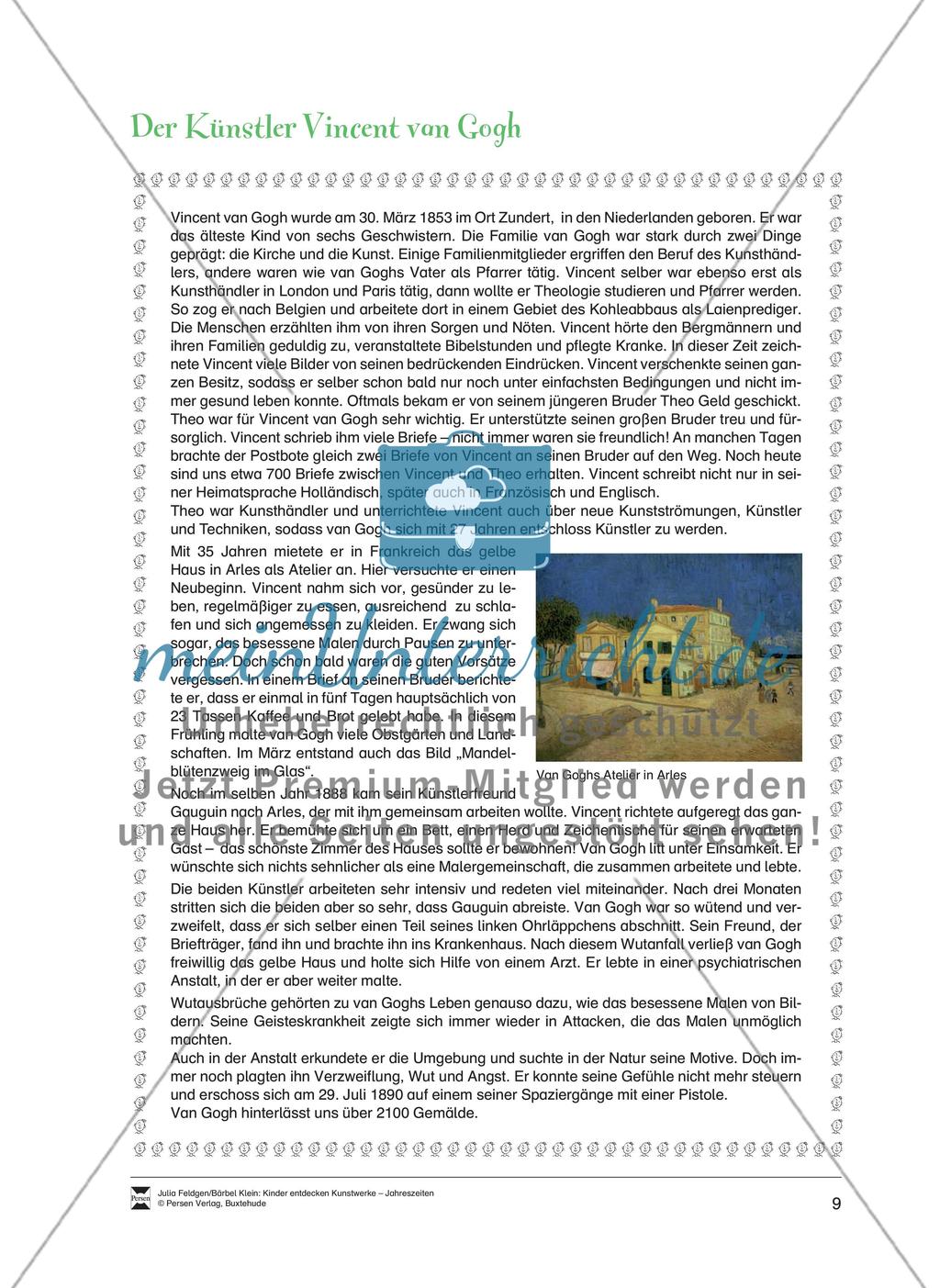 Blühender Mandelbaumzweig in einem Glas von Vincent van Gogh Preview 3