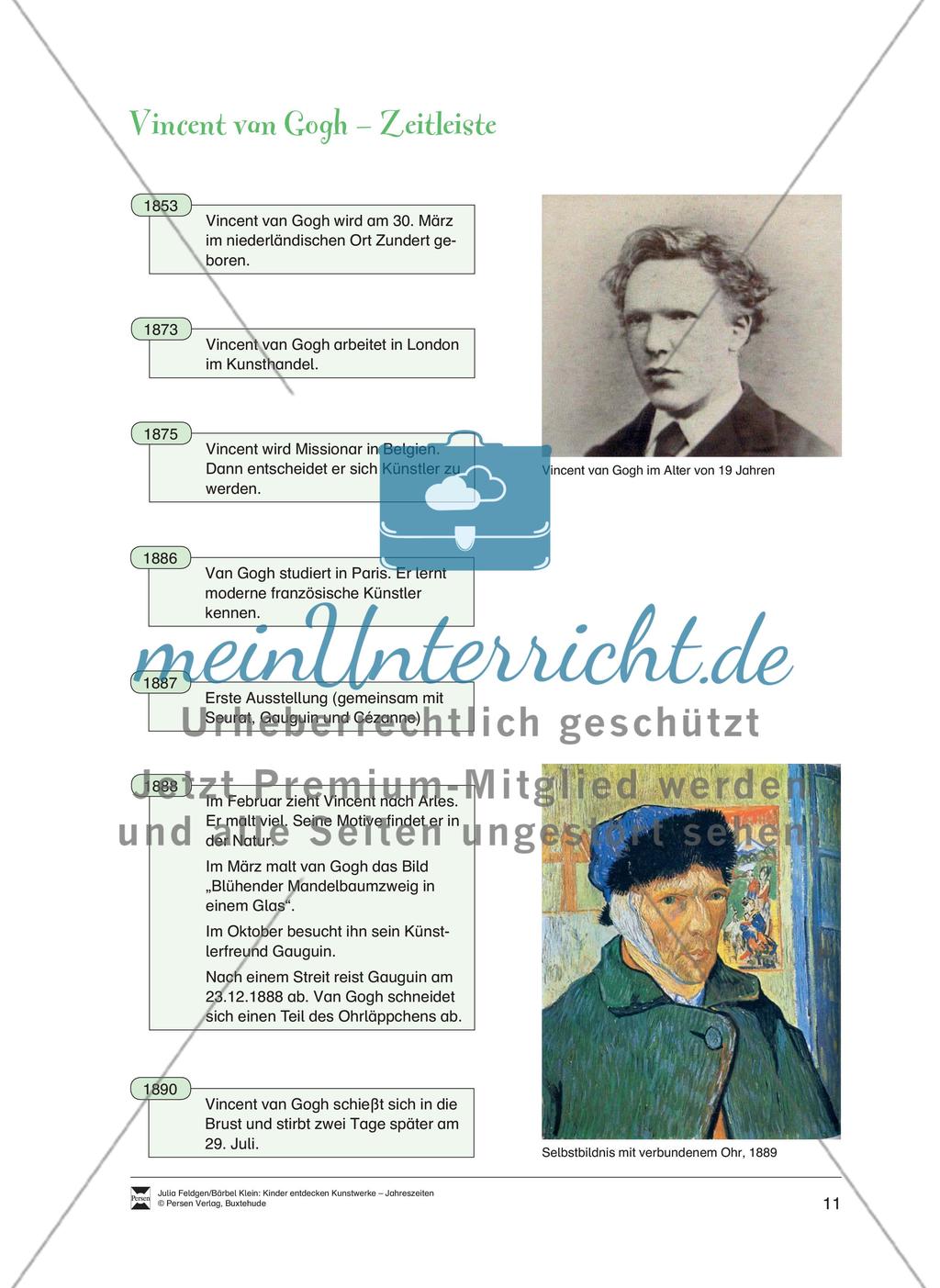 Blühender Mandelbaumzweig in einem Glas von Vincent van Gogh Preview 5