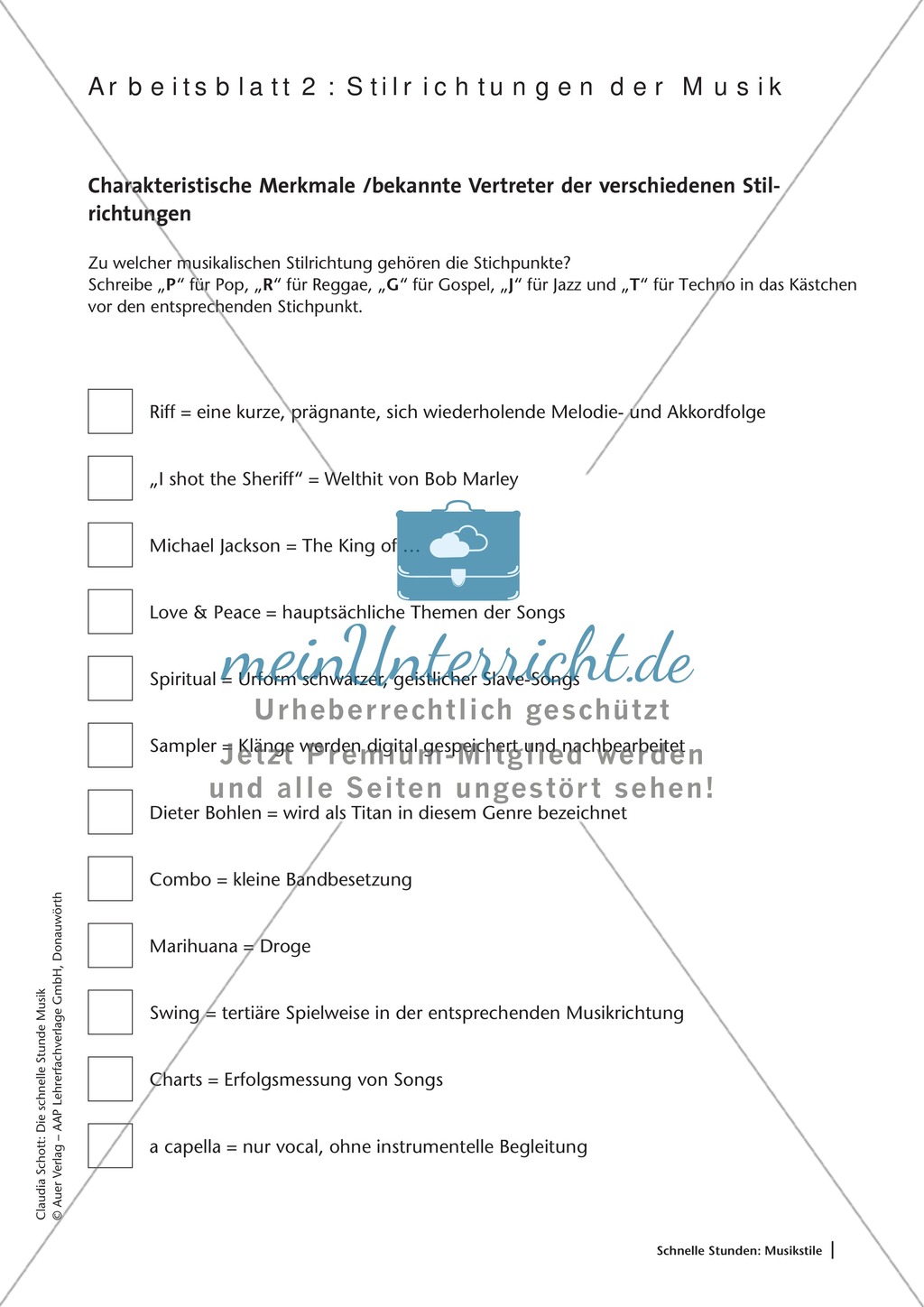 Kennenlernen 1. stunde