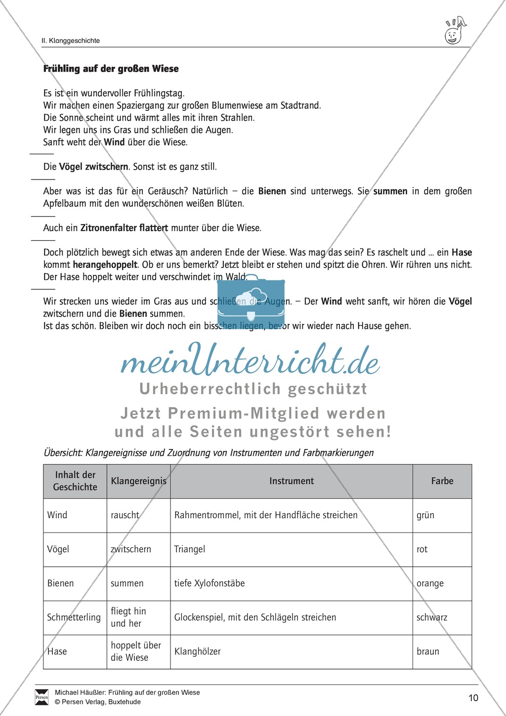 Unterrichtseinheit zum Thema