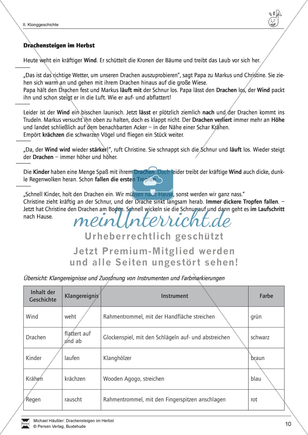 Unterrichtsstunde zum Thema