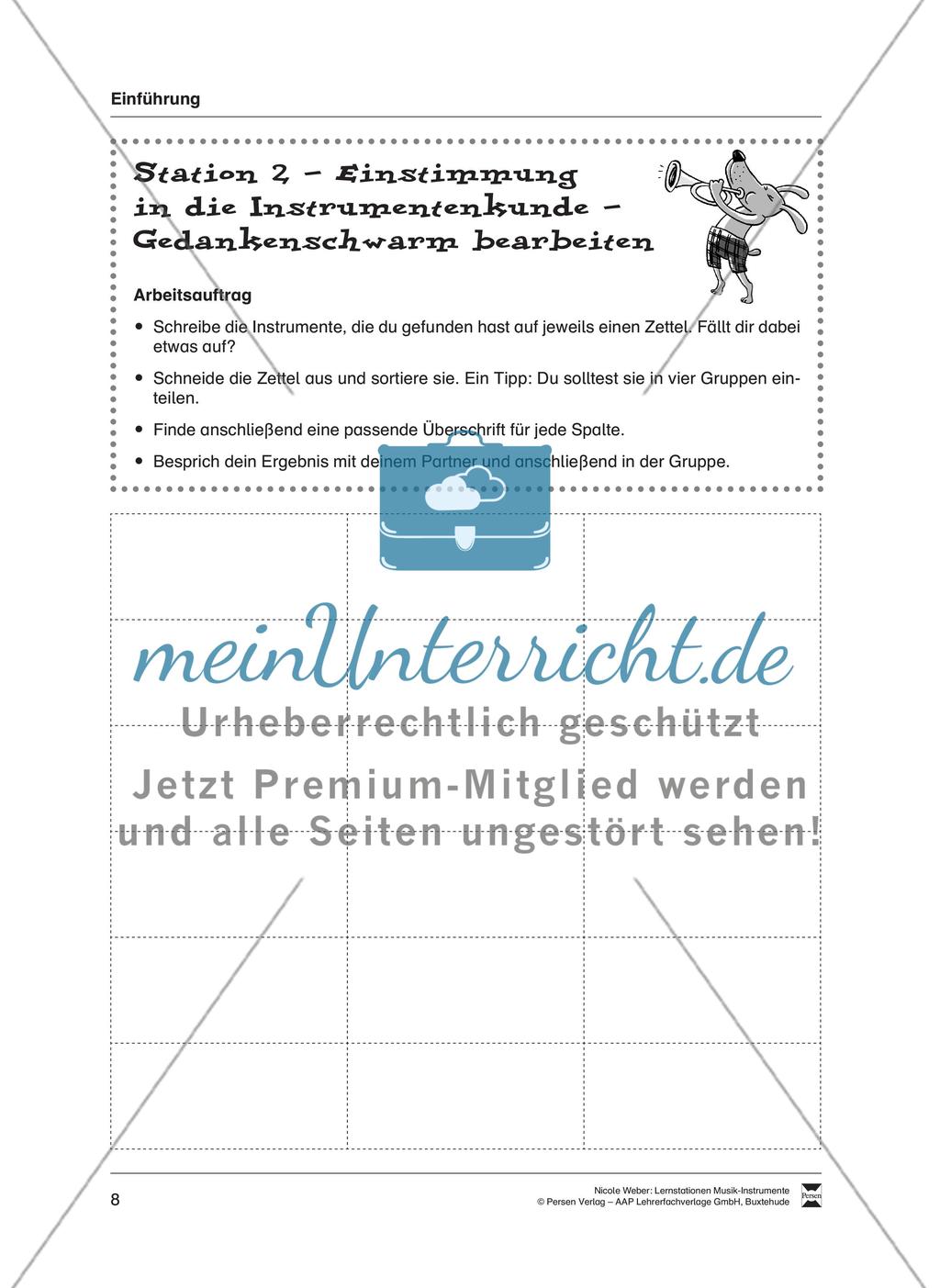 Station 1 & 2: Einstimmung in die Instrumentenkunde – Gedankenschwarm Preview 2