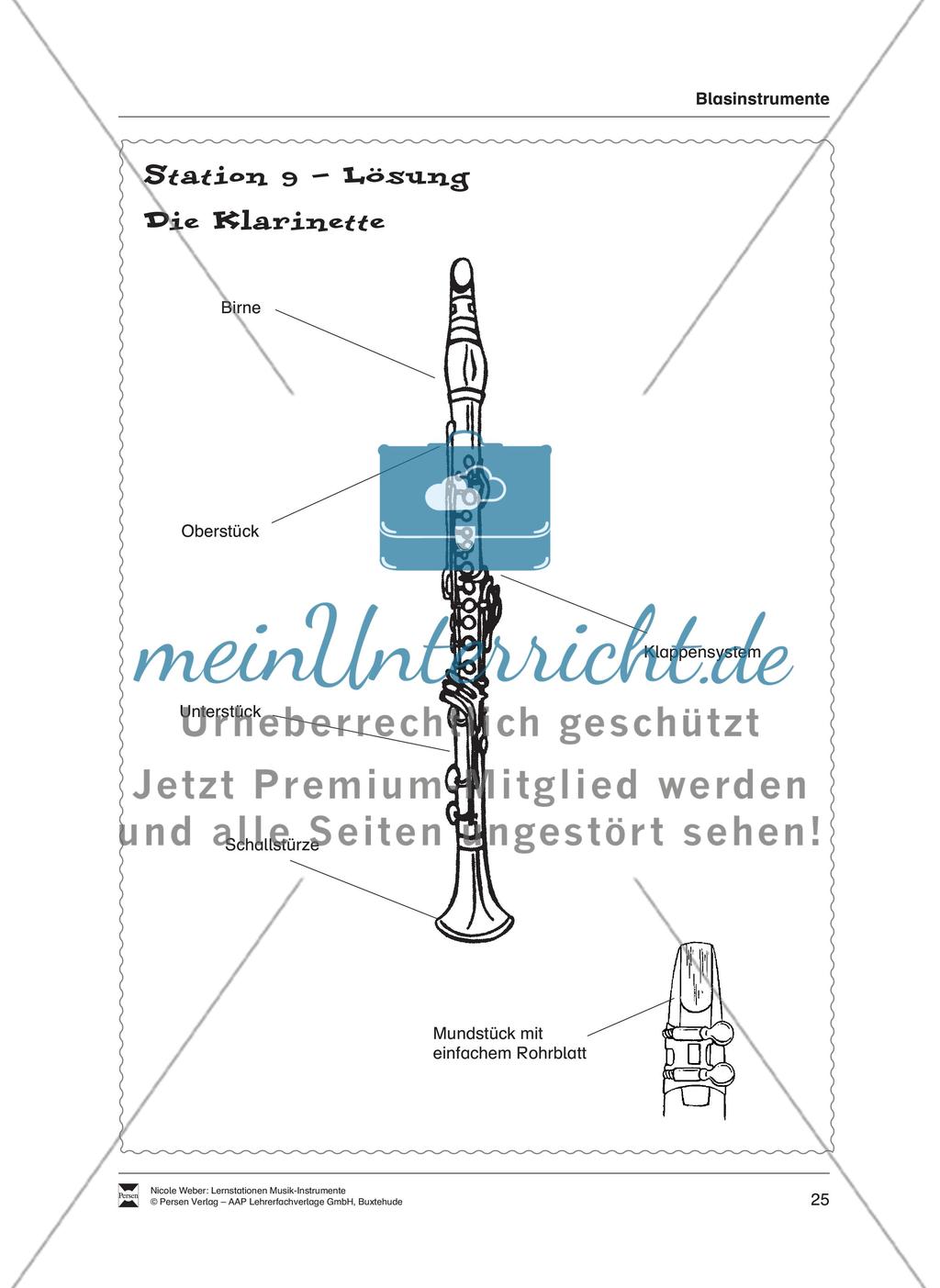 Station 9: Ein Holzblasinstrument – die Klarinette Preview 3