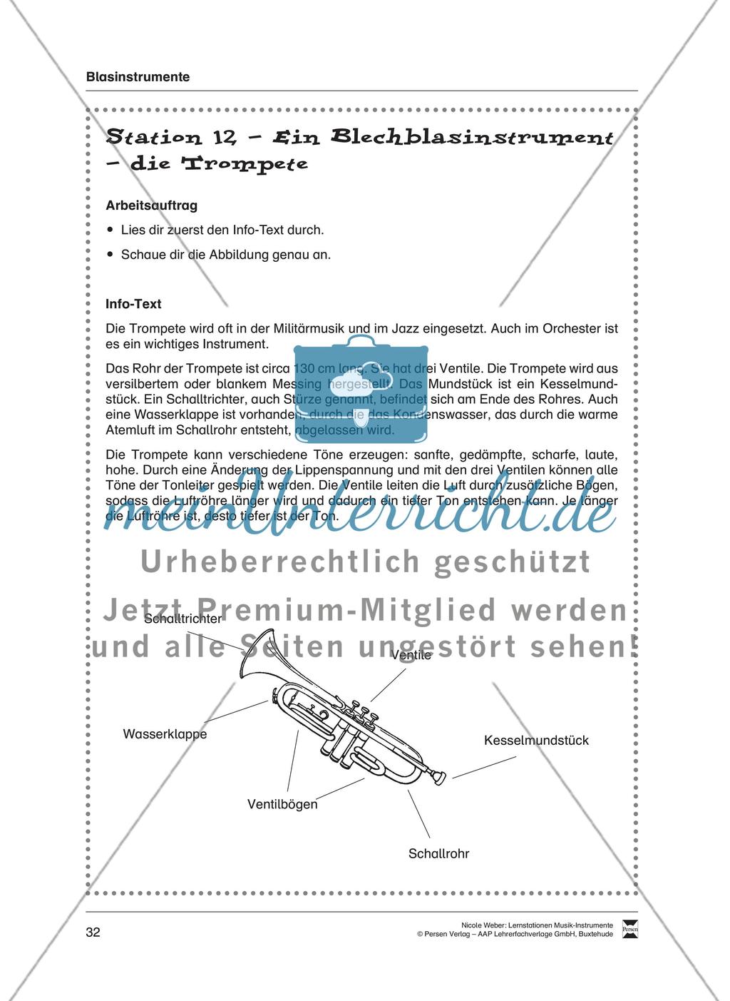 Station 12: Ein Blechblasinstrument – die Trompete Preview 1