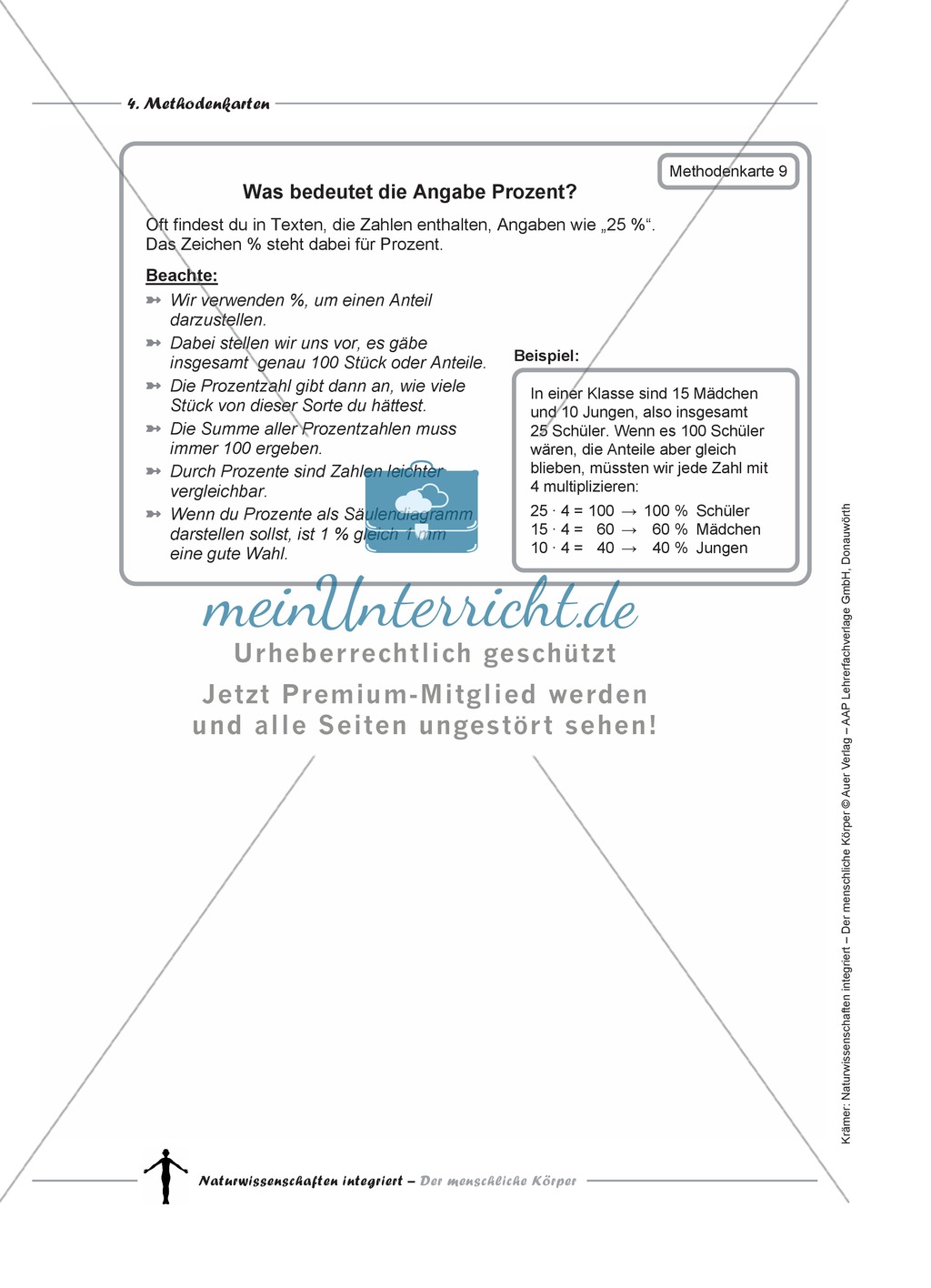Methodenkarten: Prinzipskizze, Diagramme, Tabellen, Versuchsprotokolle, Vorträge Preview 6