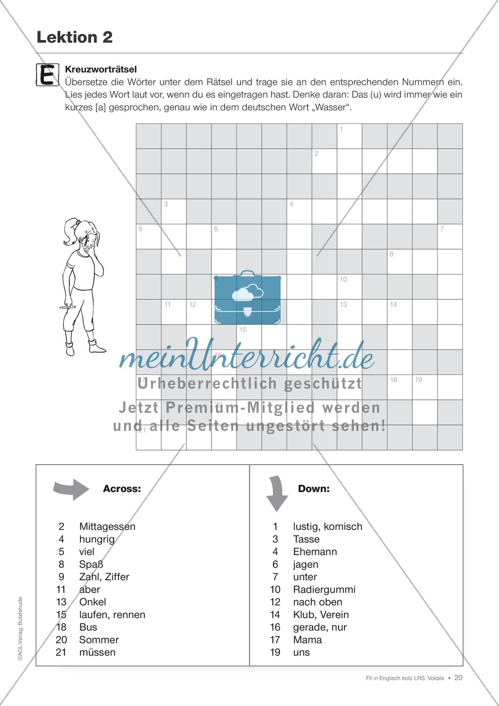 Tests und Diagnosebögen zu Vokalen für LRS-Kinder im Englischunterricht: Übungen + Spiele Preview 17