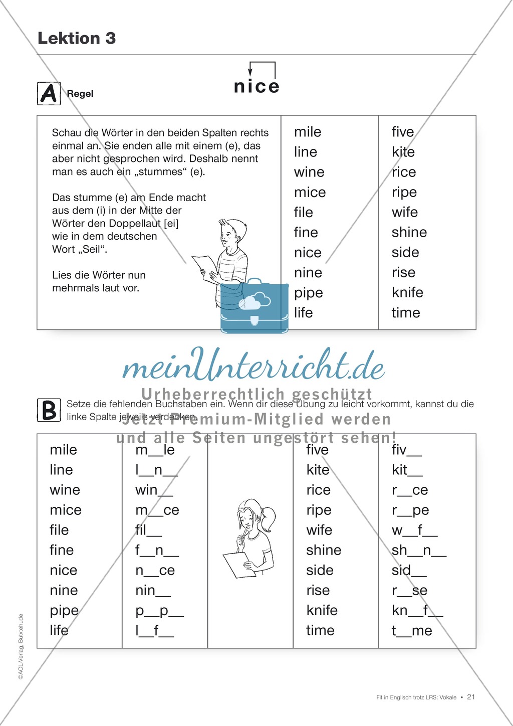 Tests und Diagnosebögen zu Vokalen für LRS-Kinder im Englischunterricht: Übungen + Spiele Preview 18