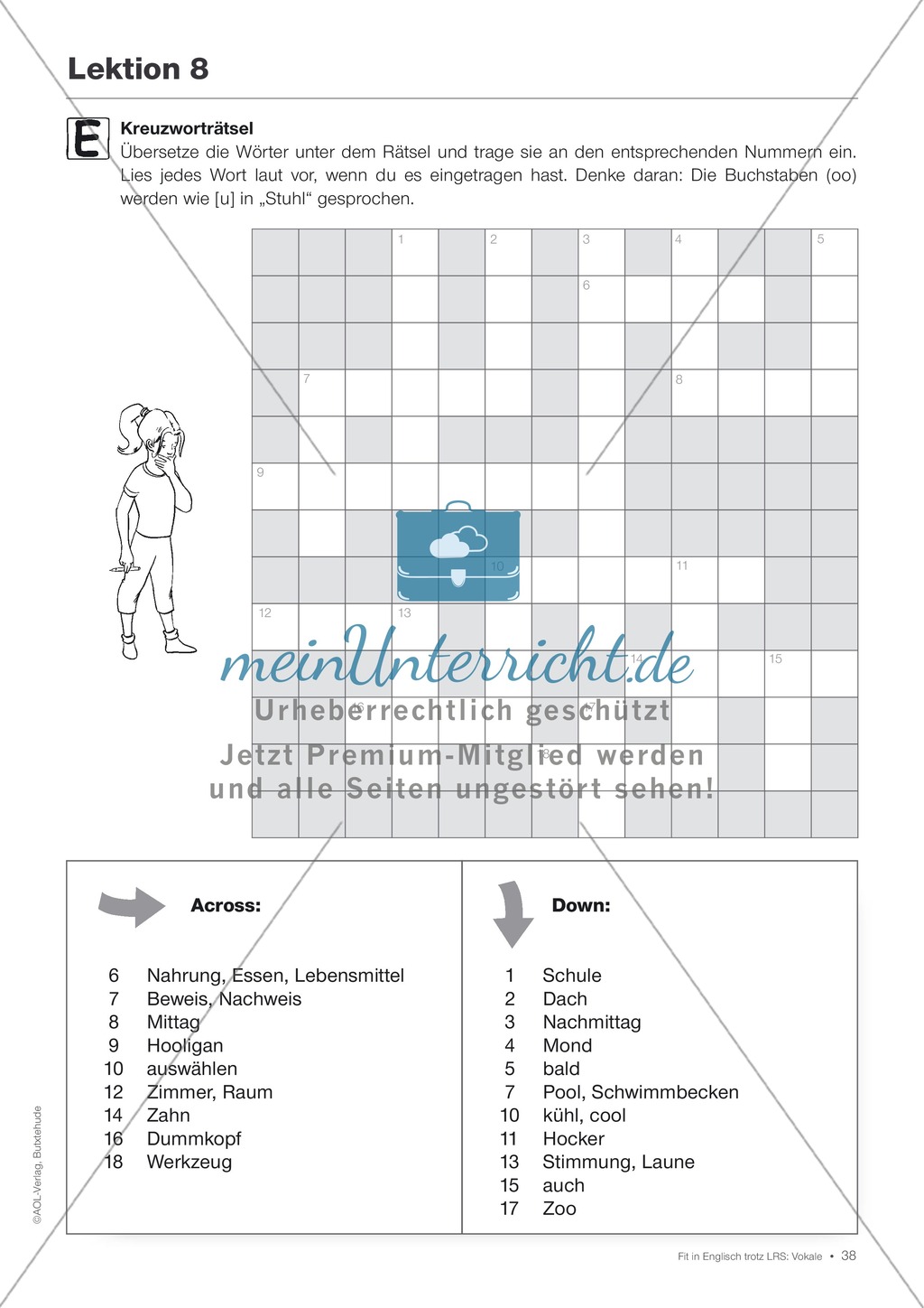 Tests und Diagnosebögen zu Vokalen für LRS-Kinder im Englischunterricht: Übungen + Spiele Preview 35