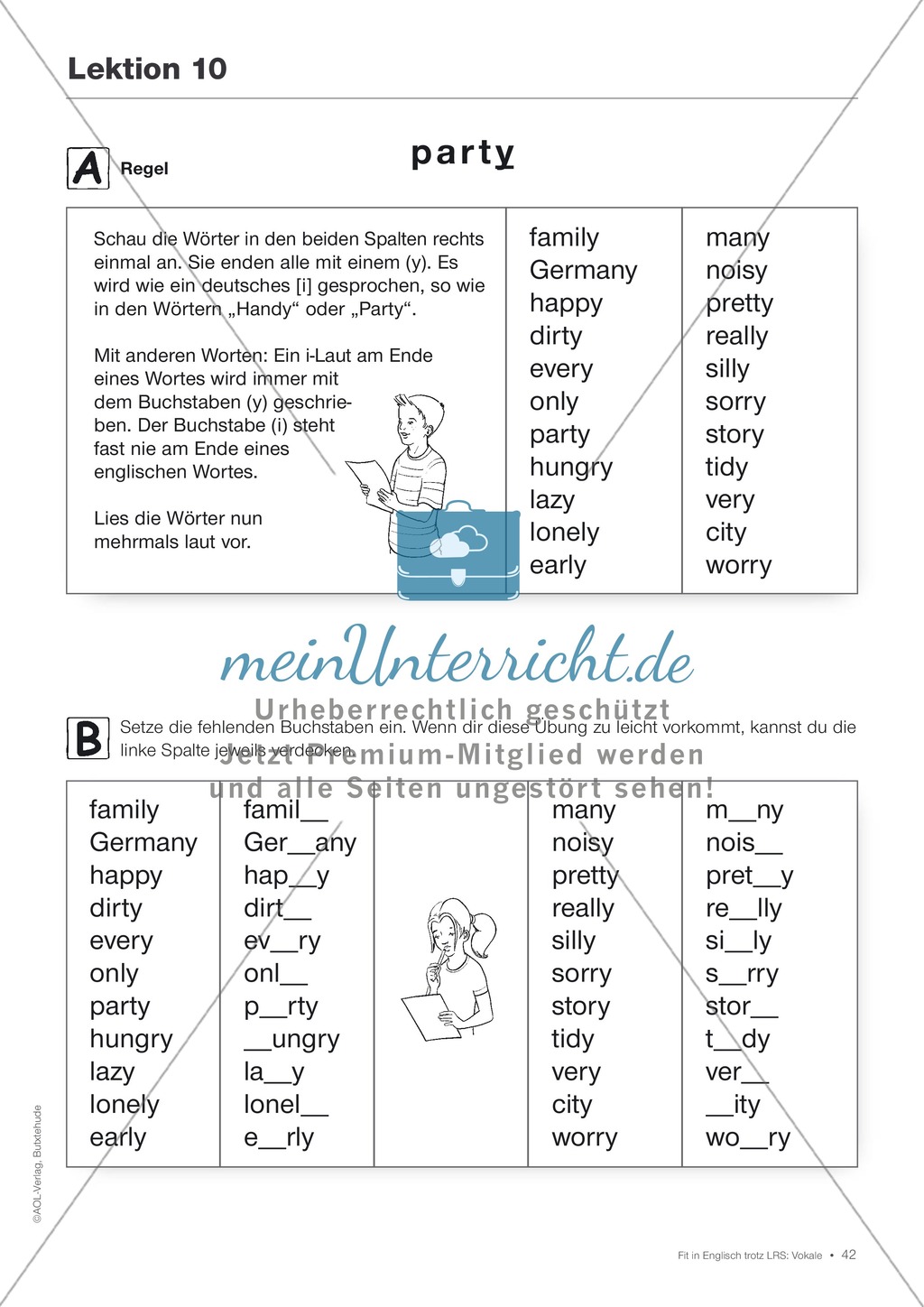Tests und Diagnosebögen zu Vokalen für LRS-Kinder im Englischunterricht: Übungen + Spiele Preview 39