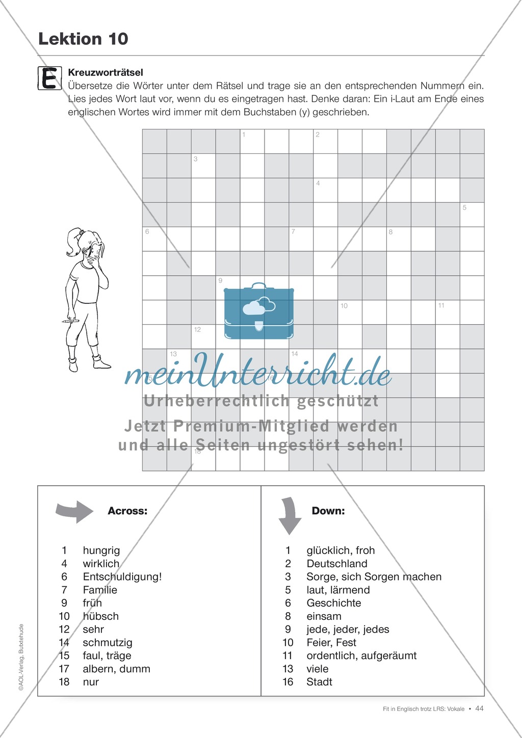 Tests und Diagnosebögen zu Vokalen für LRS-Kinder im Englischunterricht: Übungen + Spiele Preview 41