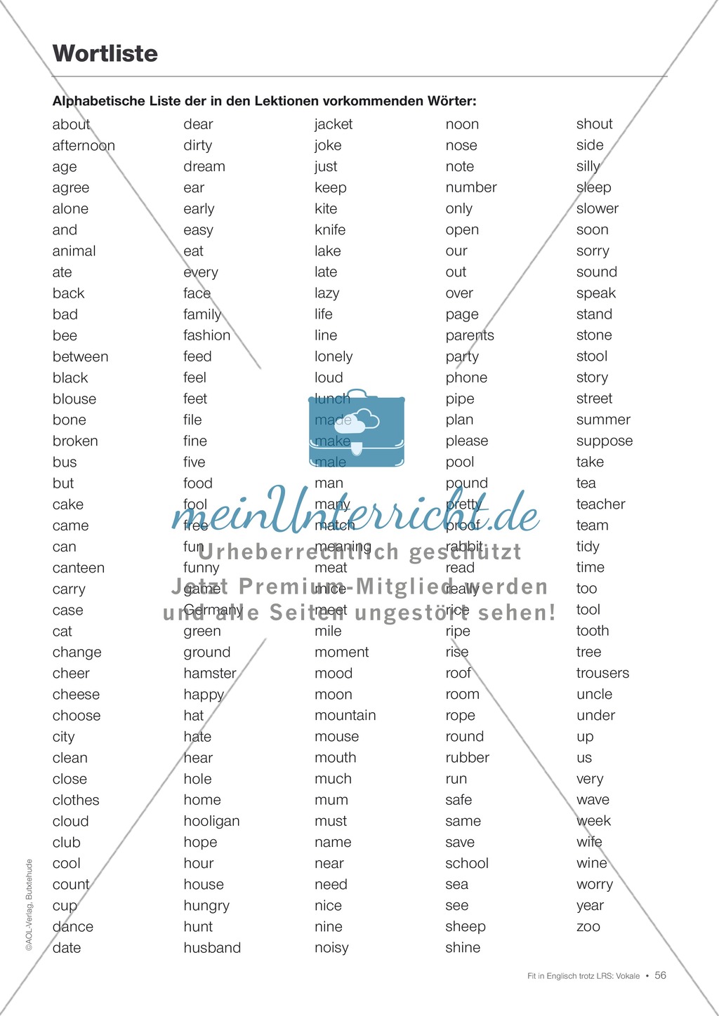Tests und Diagnosebögen zu Vokalen für LRS-Kinder im Englischunterricht: Übungen + Spiele Preview 53