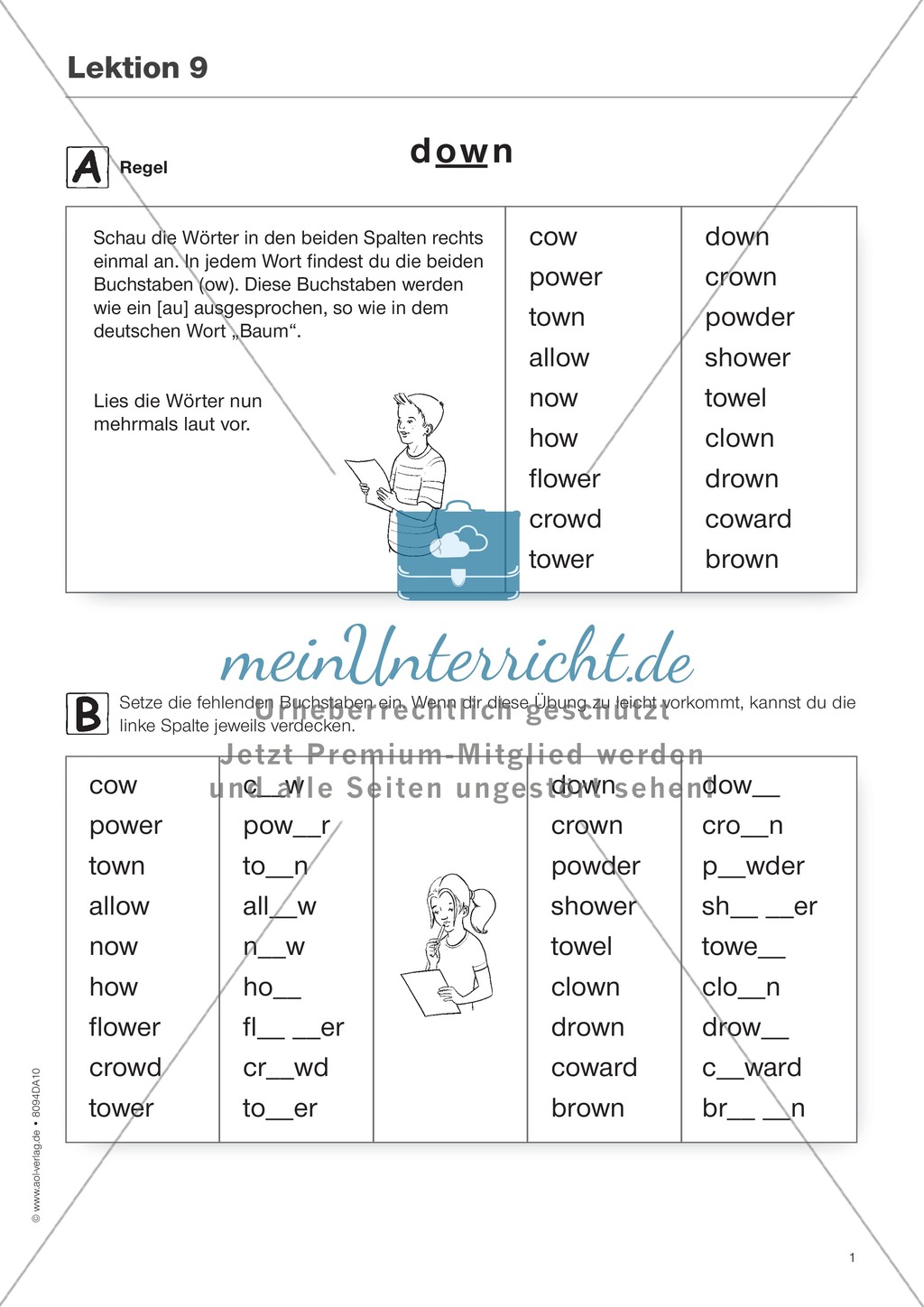 Five small step exercises for LD children on diphthongs and consonants -