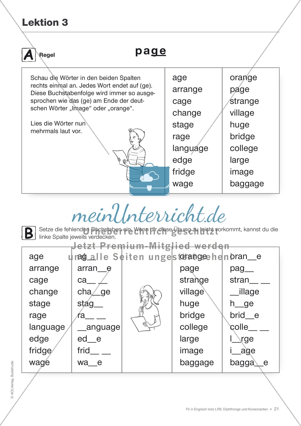 Tests und Diagnosebögen zu Diphthongen und Konsonanten für LRS-Kinder im Englischunterricht: Übungen + Spiele Preview 18