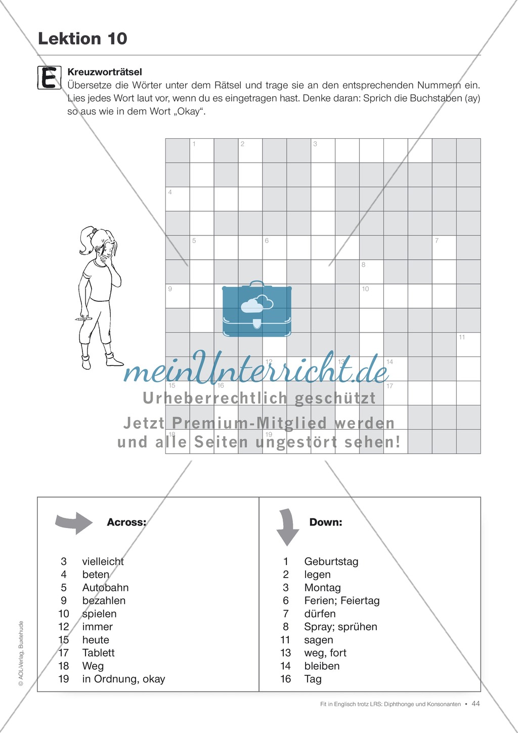 Tests und Diagnosebögen zu Diphthongen und Konsonanten für LRS-Kinder im Englischunterricht: Übungen + Spiele Preview 41