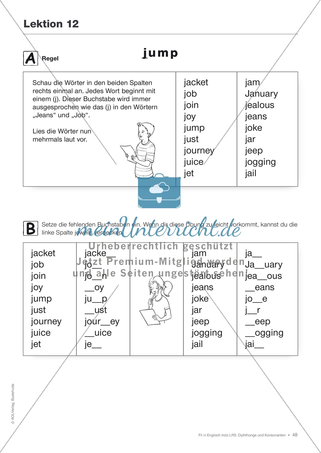 Tests und Diagnosebögen zu Diphthongen und Konsonanten für LRS-Kinder im Englischunterricht: Übungen + Spiele Preview 45