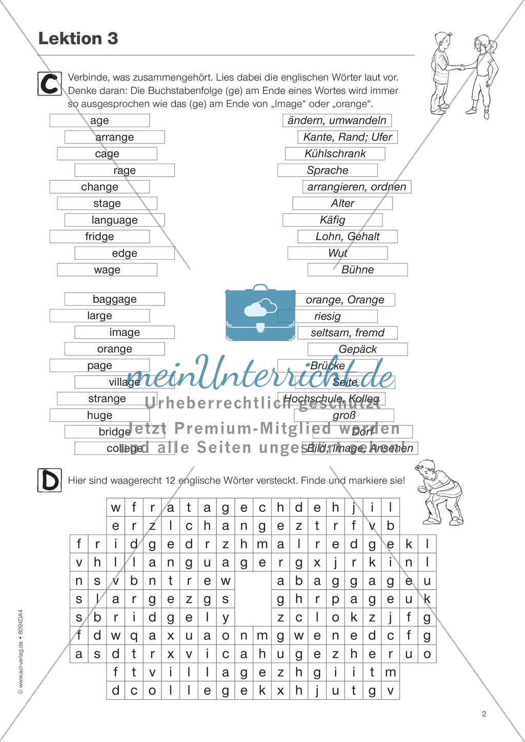 Five small step exercises for LD children on diphthongs and consonants -