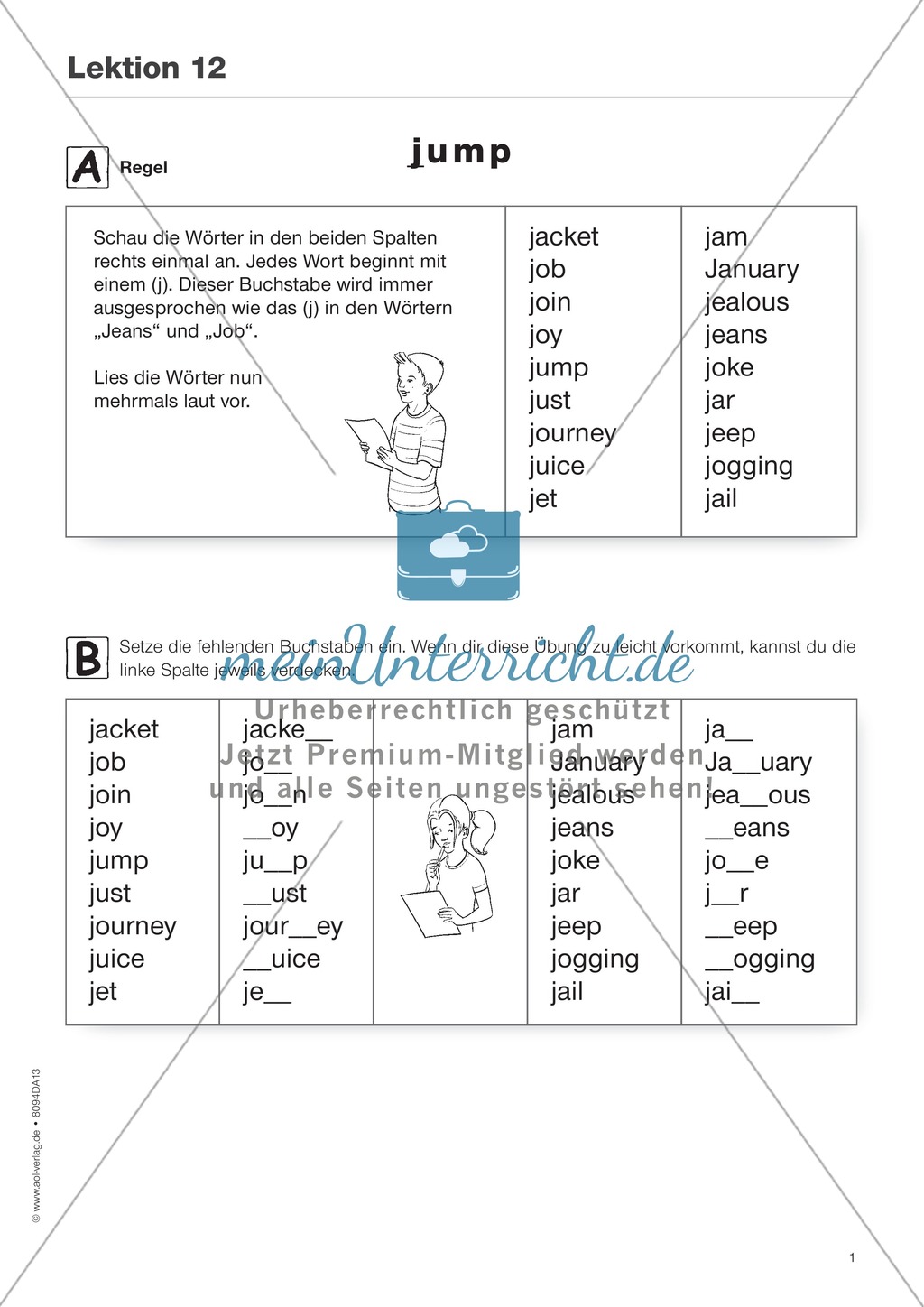 Five small step exercises for LD children on diphthongs and consonants -
