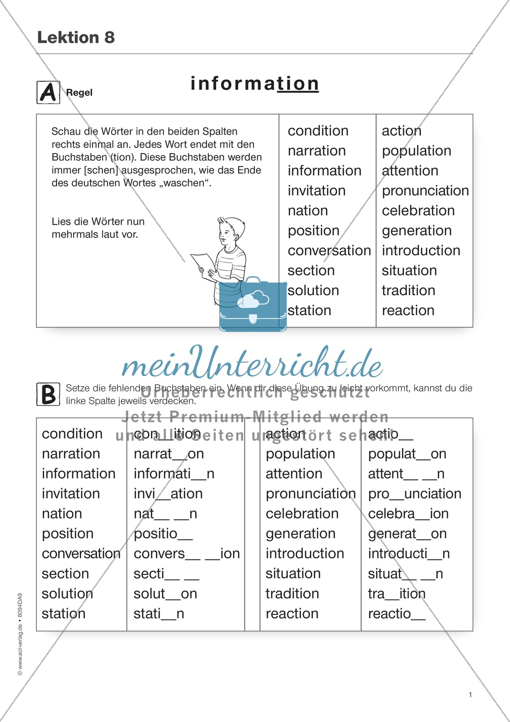 Five small step exercises for LD children on diphthongs and consonants -