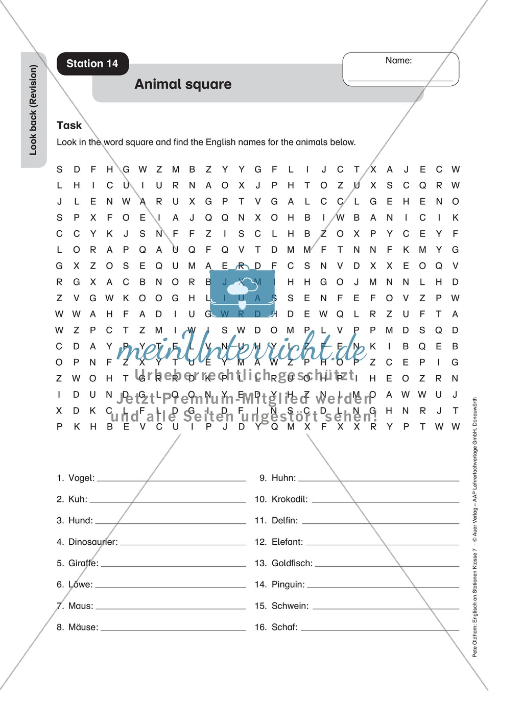 Stationenlernen: Revision der 7. Klasse an 14 Stationen Preview 14