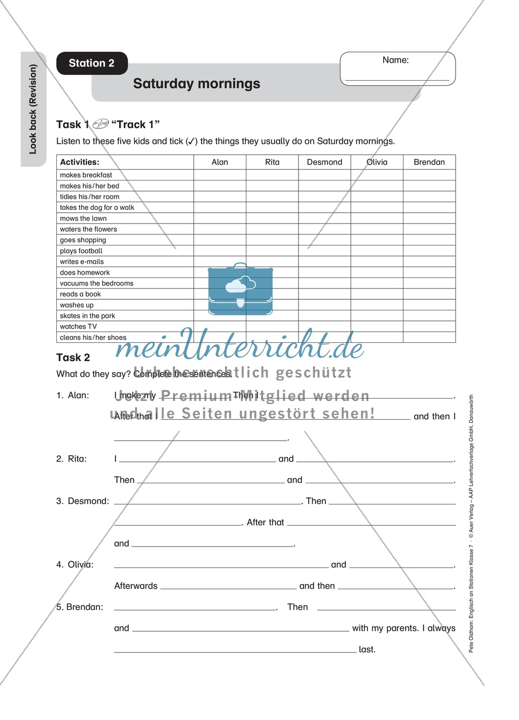 Stationenlernen: Revision der 7. Klasse an 14 Stationen Preview 2