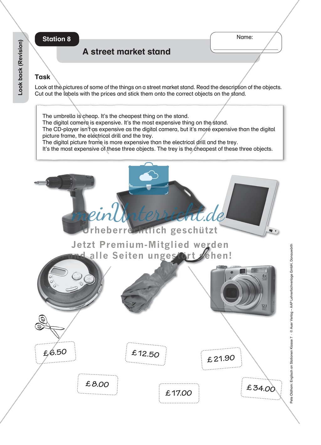 Stationenlernen: Revision der 7. Klasse an 14 Stationen Preview 8