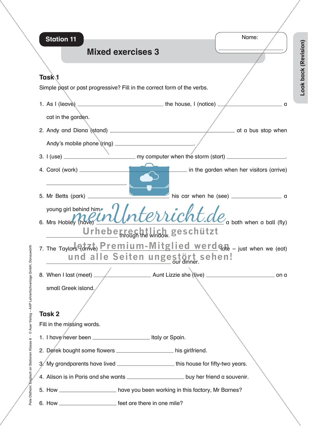 Stationenlernen: Revision der 8. Klasse an 13 Stationen Preview 10