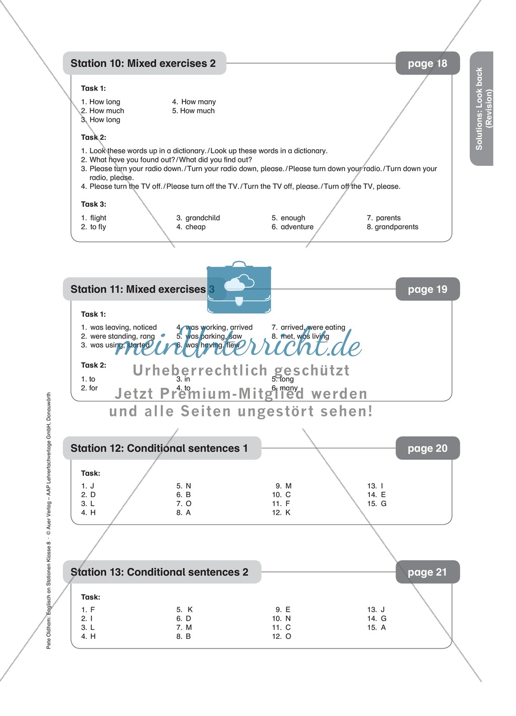 Stationenlernen: Revision der 8. Klasse an 13 Stationen Preview 15