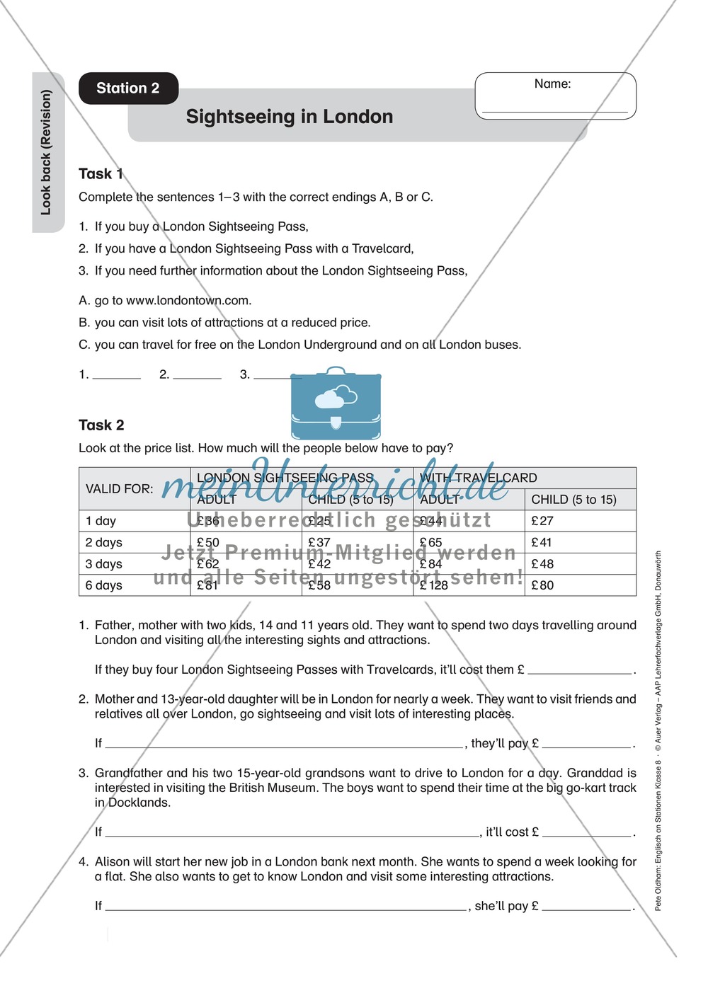 Stationenlernen: Revision der 8. Klasse an 13 Stationen Preview 2