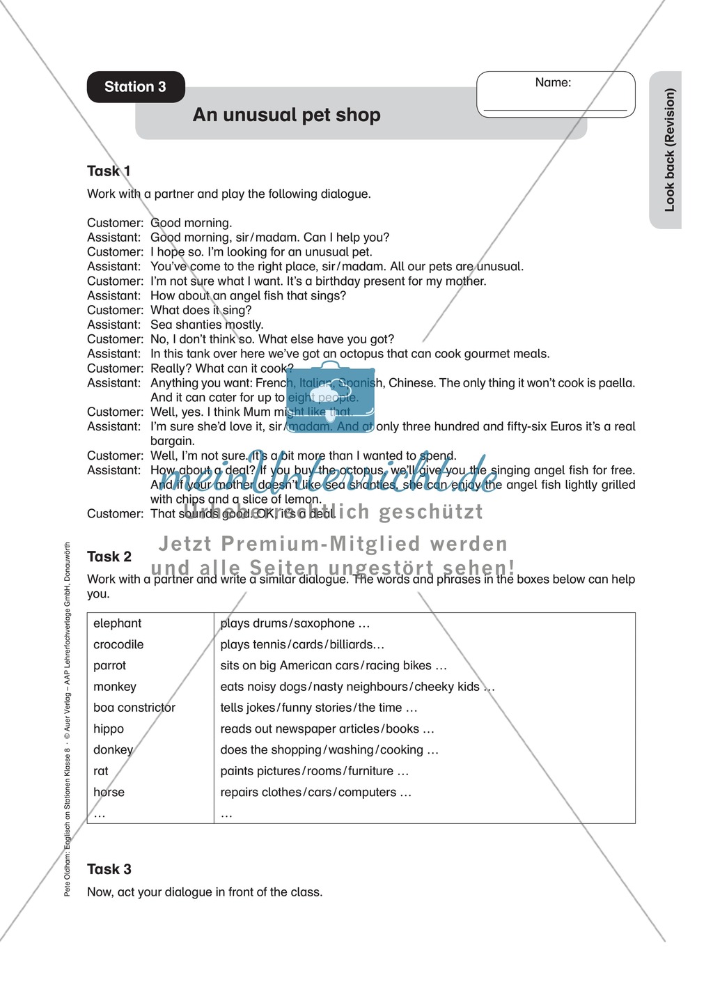 Stationenlernen: Revision der 8. Klasse an 13 Stationen Preview 3