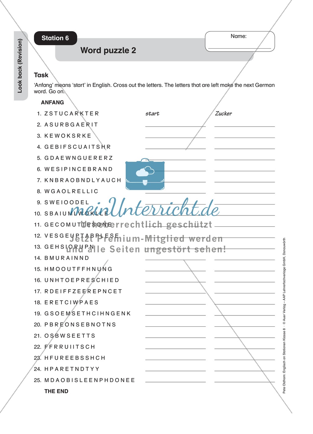 Stationenlernen: Revision der 8. Klasse an 13 Stationen Preview 5