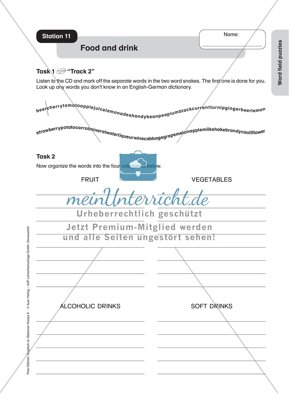 Stationenlernen in der 9. Klasse: World field puzzles an 14 Stationen Preview 15