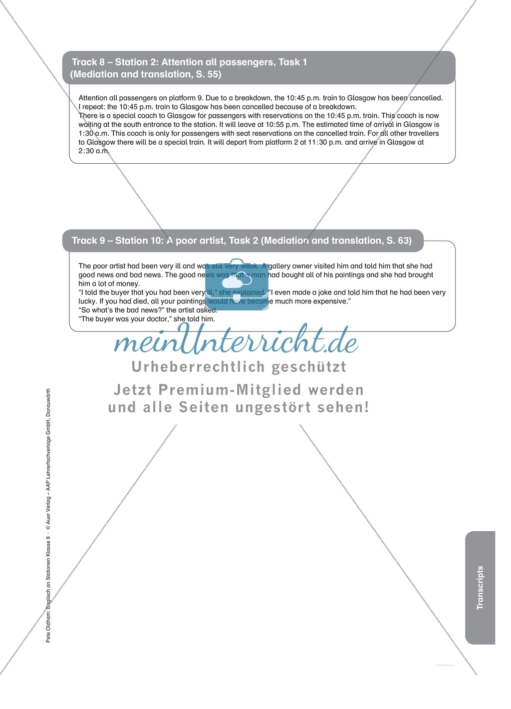 Stationenlernen in der 9. Klasse: Mediation and translation Preview 18