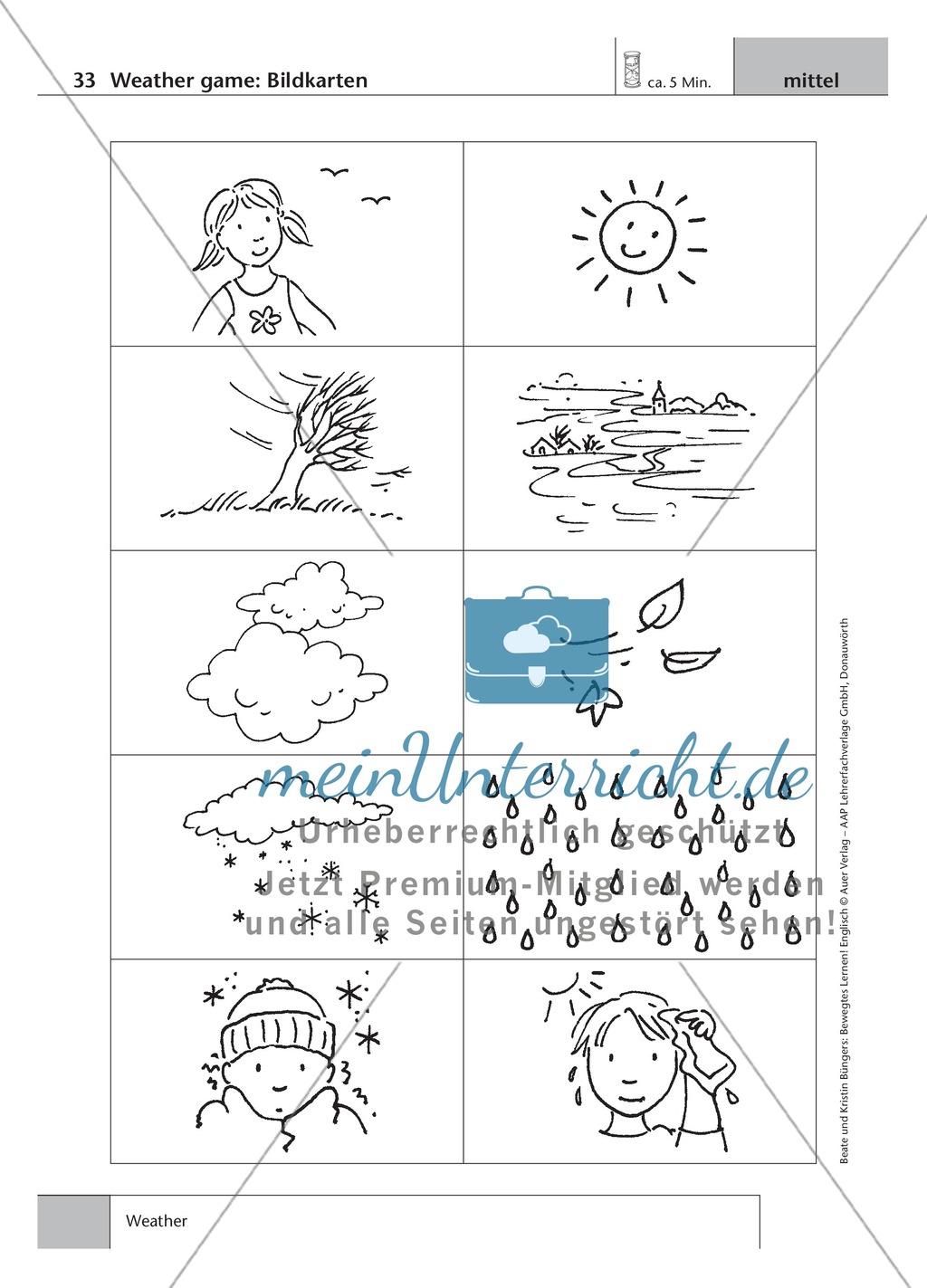 Englisch lernen mit Bewegung: Exercises on the topics: seasons + weather + special holidays + time + prepositions Preview 6