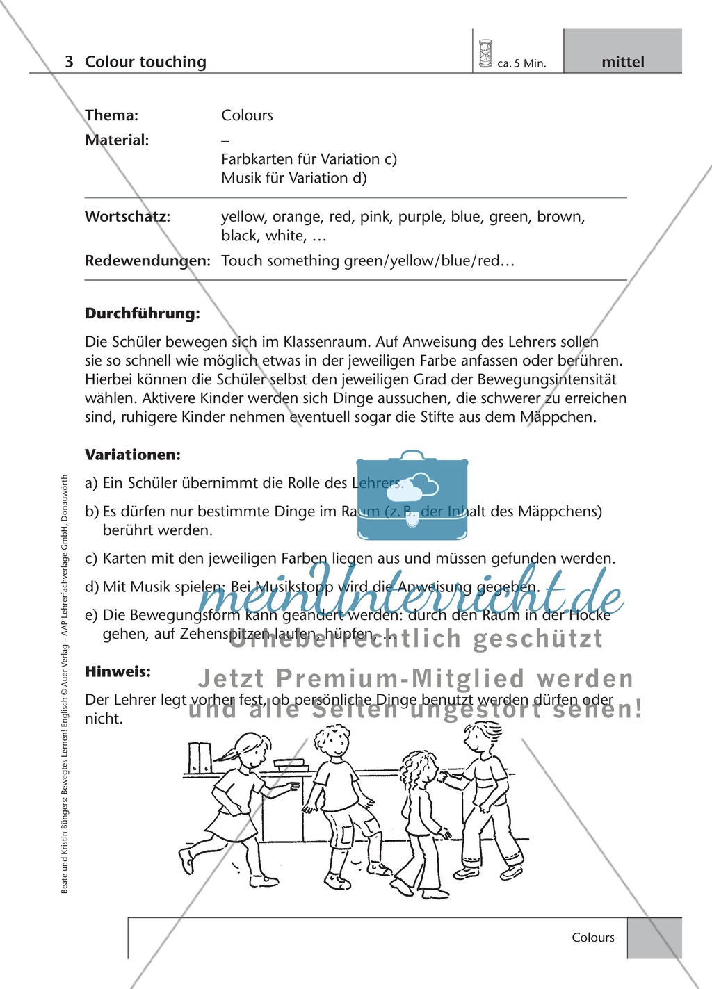 Englisch lernen mit Bewegung: Exercises on numbers + colours + alphabet Preview 3