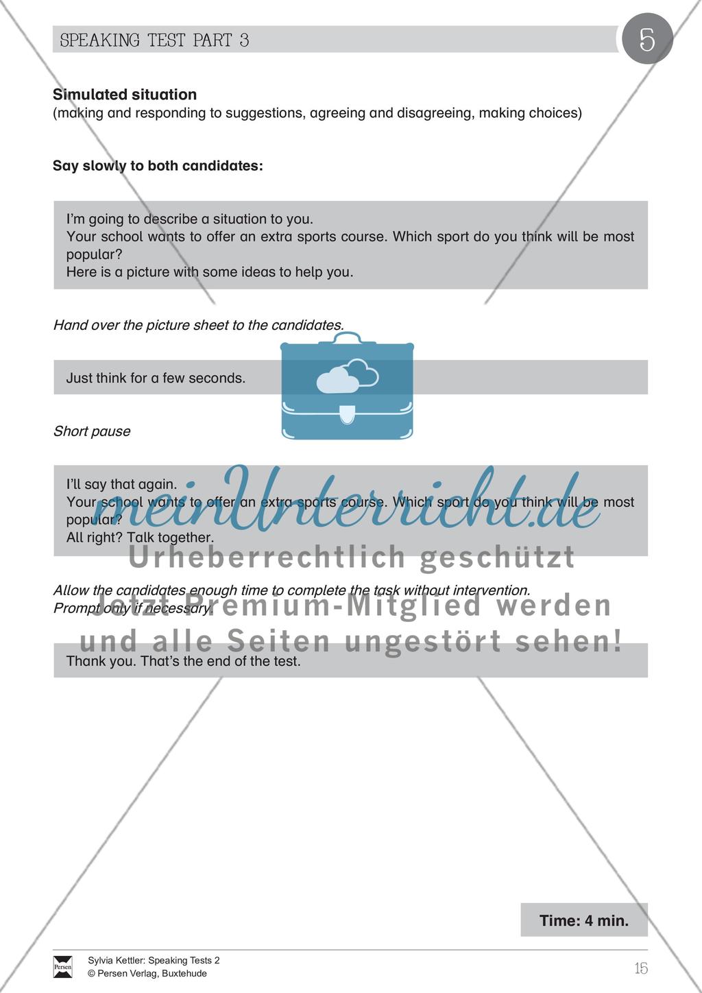Speaking Test (part 3): Simulated situation - Sports Preview 1