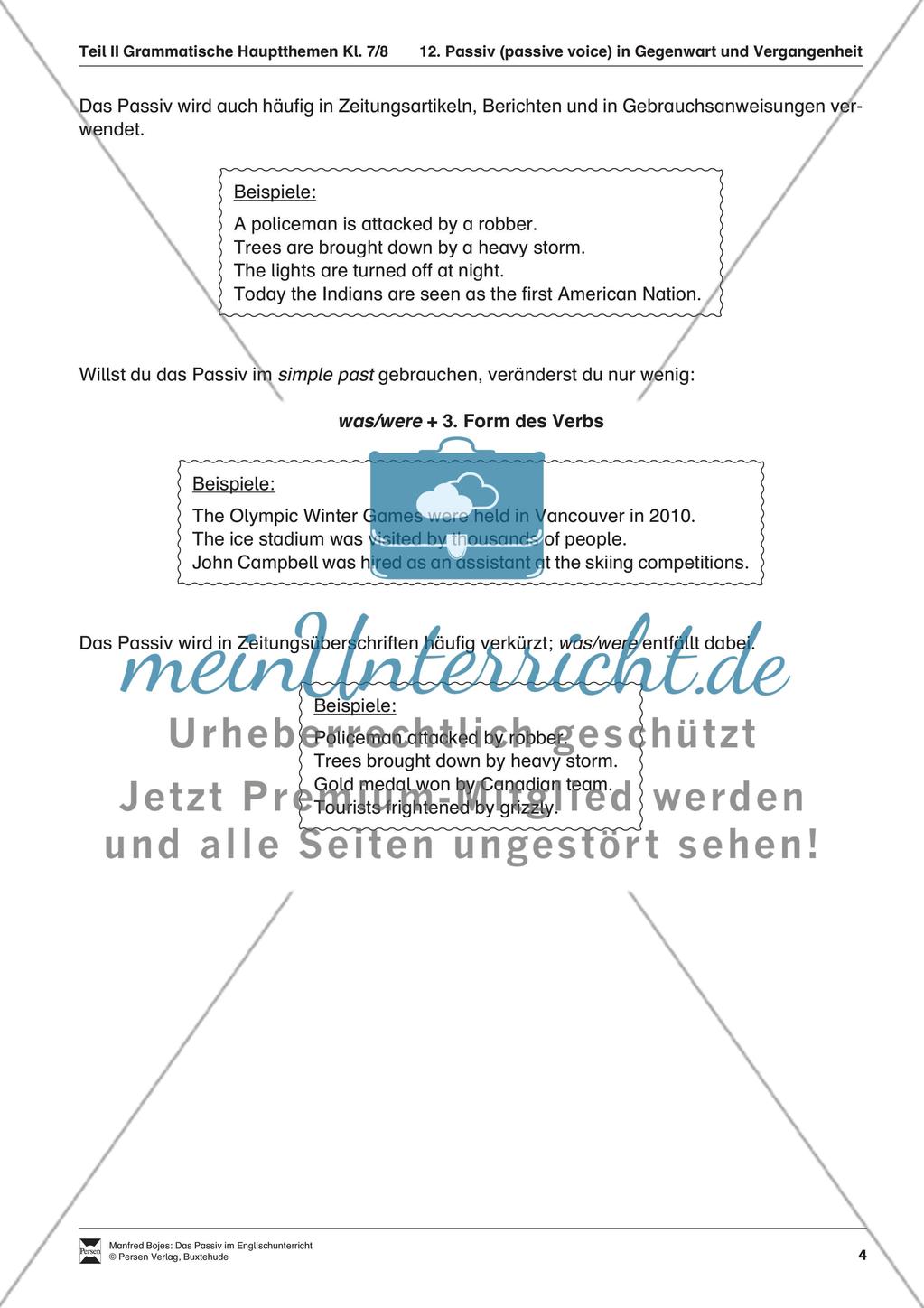 Erklärung passive voice für Schüler Preview 2