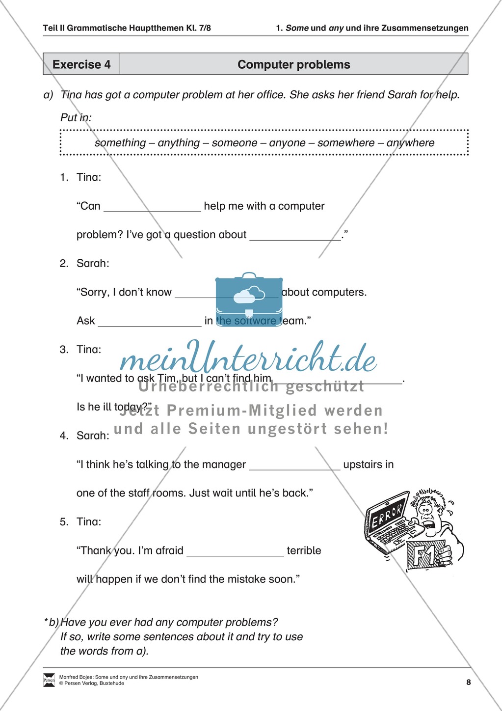 Exercises some / any + Lösungen Preview 4
