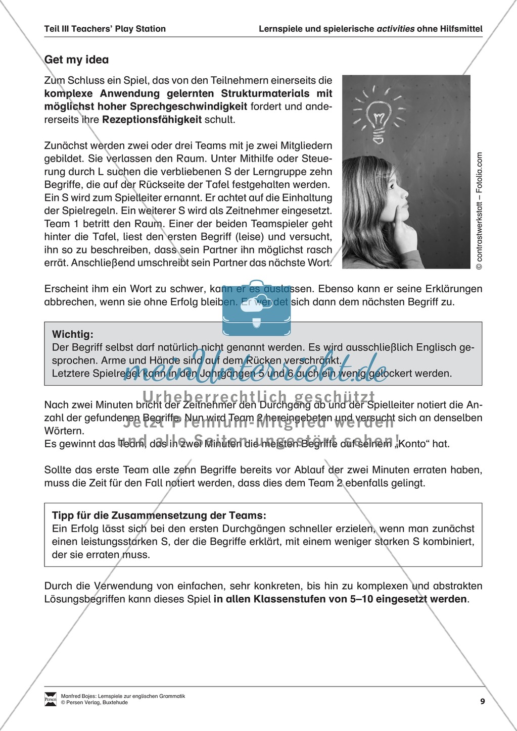 Lernspiel zum Üben der Sprechgeschwindigkeit und Rezeptionsfähigkeit Preview 1
