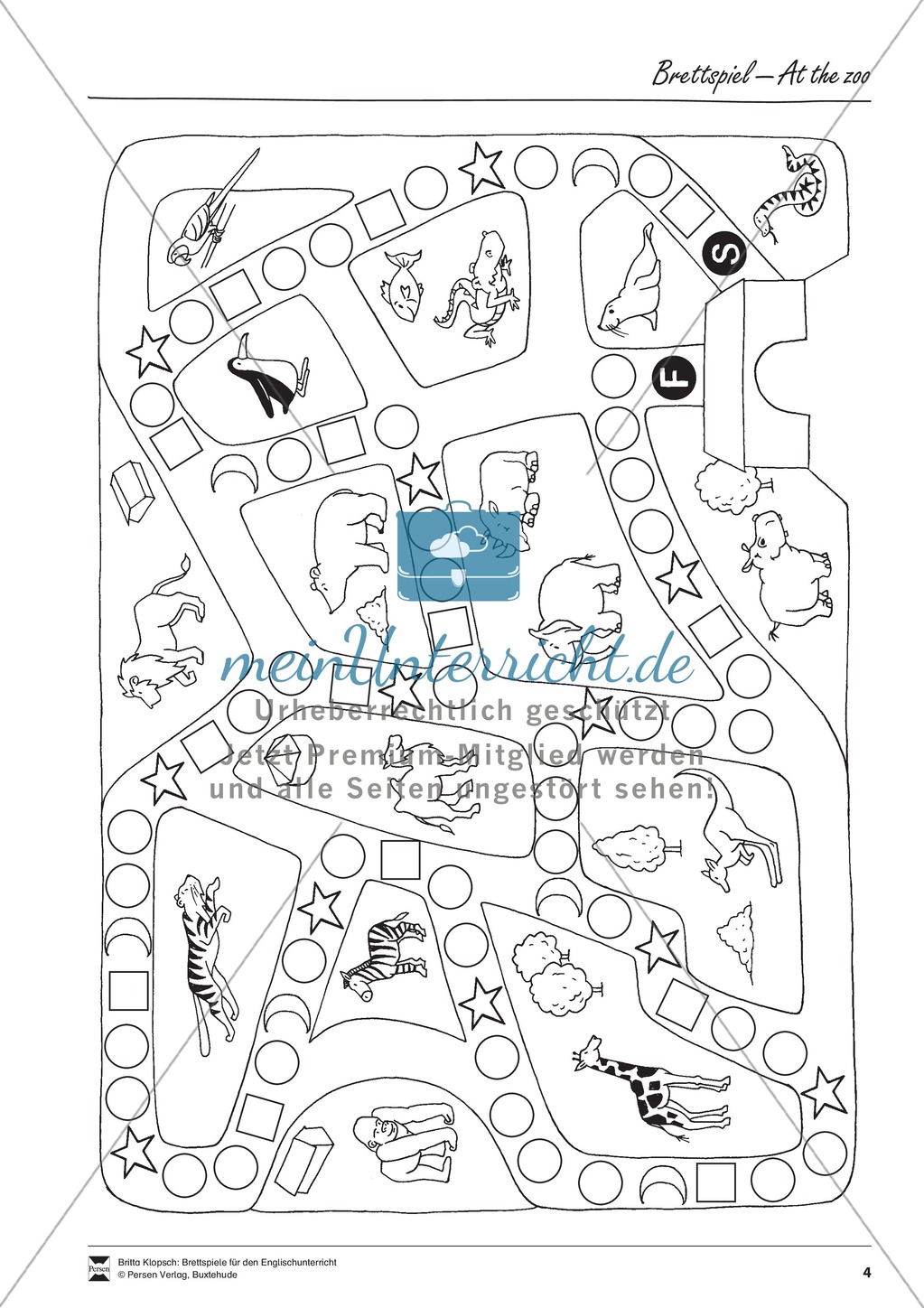 Brettspiel At the zoo (Klasse 2-4) Preview 4
