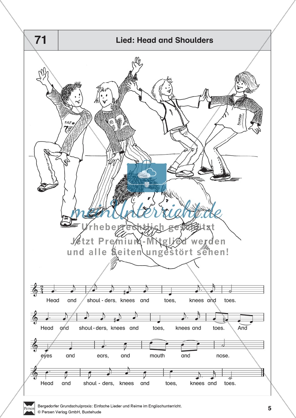 Head and Shoulders: lyrics Preview 1